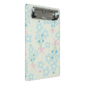 ソフトブルー&ピンク調和 ミニクリップボード (アングル)