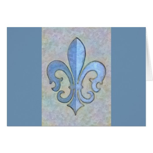 ソフトブルー（紋章の）フラ・ダ・リ (正面横)