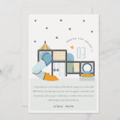 ソフトプレイスセンター 屋内ジャングルジム 子供の誕生日 サンキューカード (正面/裏面)