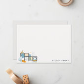 ソフトプレイセンター 屋内ジャングルジム 子供の誕生日 ノートカード (正面/裏面インサイチュ)