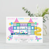 ソフトプレイバウンス招待状 ジャングルジム招待状 招待状 (スタンド正面)