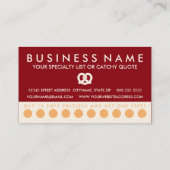 ソフトプレッツェルスタンド（カラーカスタマイズ可能） ロイヤリティカード (裏面)