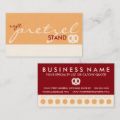 ソフトプレッツェルスタンド（カラーカスタマイズ可能） ロイヤリティカード (正面/裏面)