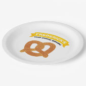 ソフトプレッツェルパーティー ペーパープレート (アングル)