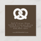 ソフトプレッツェルロイヤリティスタンプの色のカスタマイズ ロイヤリティカード (裏面)