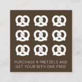 ソフトプレッツェルロイヤリティスタンプの色のカスタマイズ ロイヤリティカード (正面)