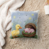 ソフトベッド、アヒルと子豚 クッション (ブランケット)