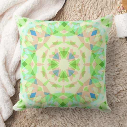 ソフトベビーグリーンブルー魔法スターサマー子供部屋 クッション (ブランケット)