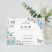 ソフトベビーブルーピンクフローラバラクインセアニラ 出欠カード (スタンド正面)