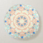 ソフトベビーブルー魔法スターサマー子供部屋 ラウンドクッション (正面)