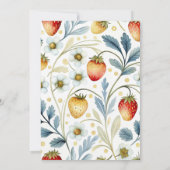 ソフトベリー赤面ブライダルシャワー 招待状 (裏面)