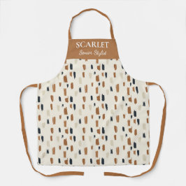 ソフトベージュのシックなスタイリストエプロン エプロン