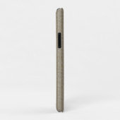 ソフトベージュのジャージーストライプニットパターン Case-Mate iPhoneケース (裏面/右)