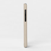 ソフトベージュのヘリンボーンパターン Case-Mate iPhoneケース (裏面/左)