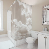 ソフトベージュクラウド5 #clouds #art シャワーカーテン (インサイチュ)