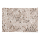 ソフトベージュブラウンマーメイドグはかりで測ラム1 枕カバー (裏面)