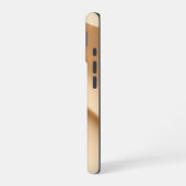 ソフトベージュ抽象芸術波 iPhone 16ケース (左側面)