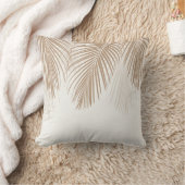 ソフトベージュ離れパームズFinesse 1 #tropical #art クッション (ブランケット)