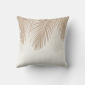 ソフトベージュ離れパームズFinesse 1 #tropical #art クッション (裏面)