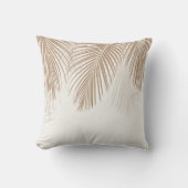 ソフトベージュ離れパームズFinesse 1 #tropical #art クッション (正面)