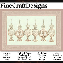 ソフトベージュ香水ボトルデカンターズAD9デカページ 薄葉紙