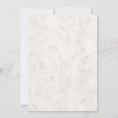 ソフトベージュ エレガント大理石 Save the Date 招待状 (裏面)