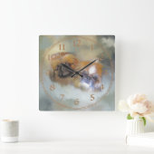 ソフトペキンゲス·デュオ スクエア壁時計 (ホーム)