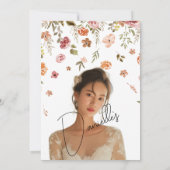 ソフトペタルレインブライダルシャワー招待 招待状 (裏面)