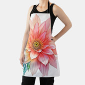 ソフトペタル抽象芸術開花デザイン エプロン (インサイチュ)