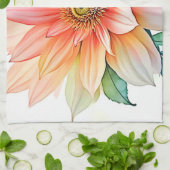 ソフトペタル抽象芸術開花デザイン キッチンタオル (折り畳み)