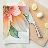 ソフトペタル抽象芸術開花デザイン キッチンタオル (四つ折り)