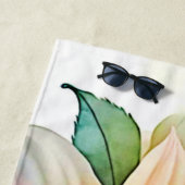 ソフトペタル抽象芸術開花デザイン ビーチタオル (インサイチュ)