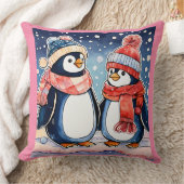 ソフトペンギン印刷枕 クッション (ブランケット)