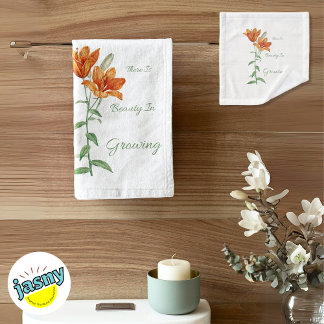 ソフトホワイトの美しいが増えているフローラ バスタオルセット