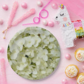 ソフトホワイトアジサイ ペーパープレート (パーティー)