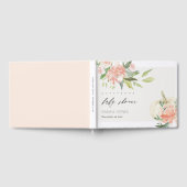 ソフトホワイトカボチャ赤面フローラベビーシャワー ゲストブック (全面)