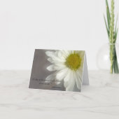 ソフトホワイトデイジーありがとう悔やみや弔慰 サンキューカード (正面)