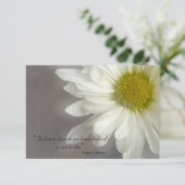 ソフトホワイトデイジーありがとう悔やみや弔慰 サンキューカード (スタンド正面)