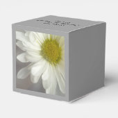 ソフトホワイトデイジーオングレー結婚ズ フェイバーボックス (裏面サイド)