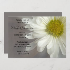 ソフトホワイトデイジーキンセアニェラ招待状 招待状