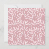 ソフトホワイトボタニカルブライダルシャワー招待 招待状 (裏面)