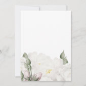 ソフトホワイトローゼスブライダルシャワー 招待状 (裏面)