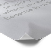 ソフトホワイト花びら...ポスター ポスター (角)