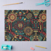 ソフトホワイト「伝統パターインスパイアン」ギフトティスス 薄葉紙 (クラフト)