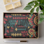 ソフトホワイト「伝統パターインスパイアン」ギフトティスス 薄葉紙 (ギフト)