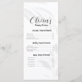 ソフトホワエレガントイト美しいサービス価格表 メニュー (正面)