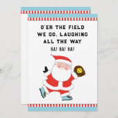 ソフトボおもしろいールクリスマスホリデーカード シーズンカード (正面/裏面)