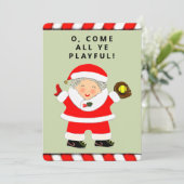 ソフトボおもしろいールクリスマス シーズンカード (スタンド正面)