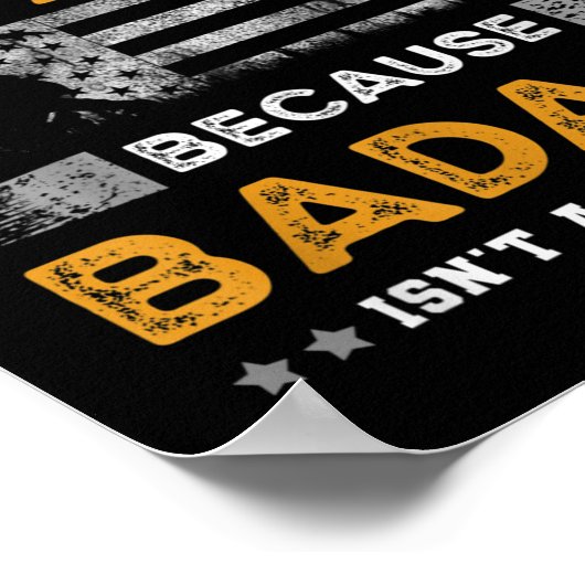 ソフトボおもしろいールコーチギフト男性へギフトBad Softball Co ポスター (角)