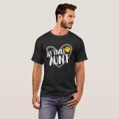 ソフトボおもしろいール叔母ハート Tシャツ (正面フル)